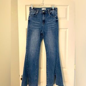 Bell bottomed jeans